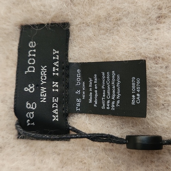 Nwt Rag & Bone Mauve Houndstooth Scarf - Picture 8 of 8